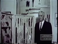 MAN EXPLAINS AND DISPLAYS LETHAL WEAPONS MADE BY STUDENTS