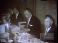 GROUP OF MEN HAVING DINNER; AUTO-TRUCK WORKERS (NO DATE)