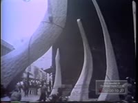 INSTALLATION OF SCULPTURE IN FRONT OF PEACHTREE CENTER BUILDING