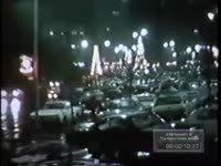 Series of WSB-TV newsfilm clips of people Christmas shopping at Lenox Square in Atlanta, Georgia, 1967, December 20