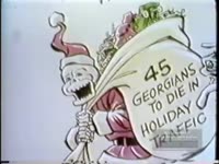 CARTOON ON PROJECTED AUTO FATALITIES DURING HOLIDAY TRAFFIC