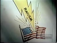 Cartoon on how racism destroys America.