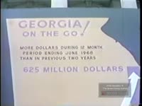 FOOTAGE OF GOVERNOR MADDOX'S INDUSTRIAL PROGRESS CHART ON THE STEPS OF GEORGIA CAPITOL