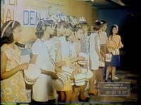 FOOTAGE OF SPEAKERS AT DEMOCRATIC FORUM IN MACON; DELEGATES TO NATIONAL CONVENTION