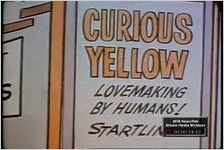 Editorial Cartoon: A judge is seen reprimanding the box office worker at a movie theater showing controversial film "I Am Curious, Yellow," 1970 October 14