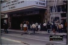 Series of WSB-TV newsfilm clips of firefighters responding to a fire at the Fox Theatre in Atlanta, Georgia, 1971, July 25