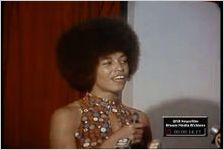 WSB-TV newsfilm clip of Angela Davis speaking at Wheat Street Baptist Church, Atlanta, Georgia, 1972 August 25