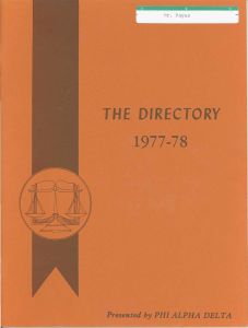 P.A.D. Directory 1977-78