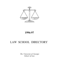 Law School Directory 1996-97