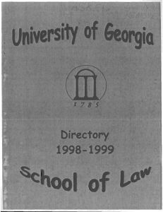 Law School Directory 1998-99