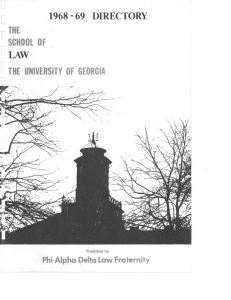 P.A.D. Directory 1968-69