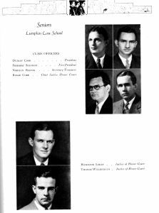 Seniors - Lumpkin Law School - Class Officers