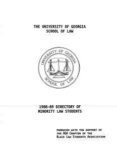 1988-89 Directory of Minority Law Students