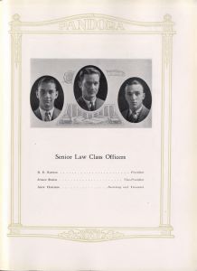 Senior Law Class Officers