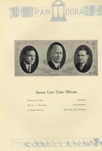 Senior Law Class Officers