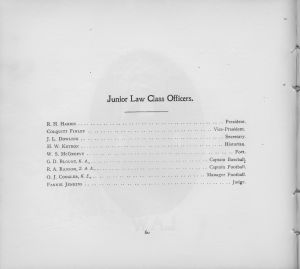 Junior Law Class Officers