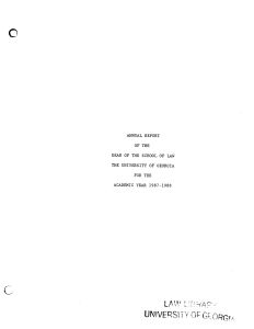 Dean's Report 1988
