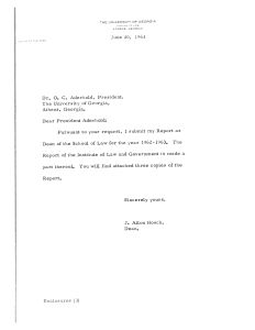 Dean' Report 1963