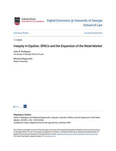 Inequity in Equities: SPACs and the Expansion of the Retail Market