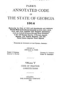 1914 Park's Annotated Code Vol. 5 Code of Practice, Constitutions