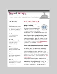 News @ Georgia Law, February 2009
