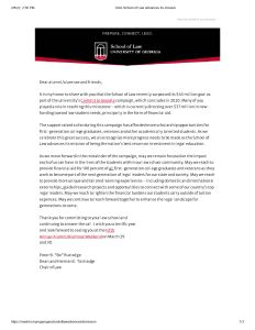 UGA School of Law advances its mission