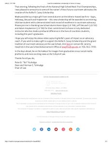 Law firm establishes scholarship in honor of Casey