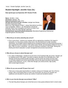 Sept. 2011 E-newsletter Student Spotlight: Jennifer Case (3L)