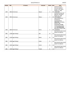 Textbook List, Spring 2019