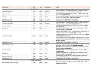 Textbook List - Spring 2021