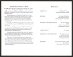 Program for Judge Horace T. Ward's speech "Foot Soldier for Equal Justice" given at Morehouse College, October 23, 2000.