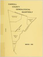 Carroll County genealogical quarterly, Winter 1992
