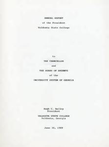 President's Annual Report, 1988-1989
