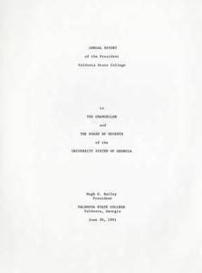 President's Annual Report, 1990-1991