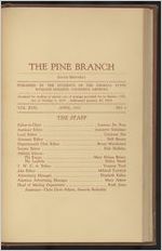 The Pine Branch, April 1933