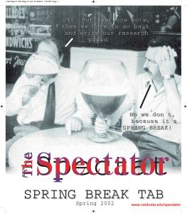The Spectator, Spring Break 2002