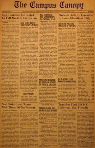 The Campus Canopy, October 6, 1939