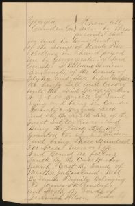 Warranty Deed, Camden County, 1885