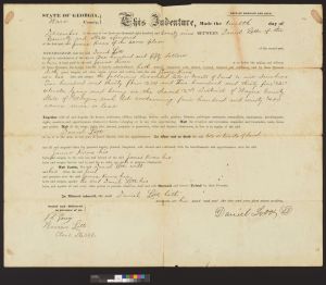 Indenture, Ware County, 1879