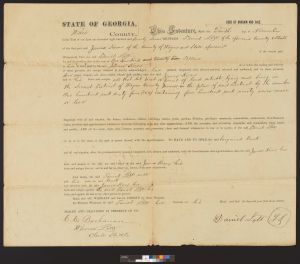 Indenture, Ware County, 1877