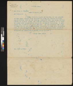 Correspondence, Glynn County, 1899