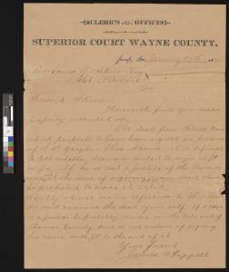 Land Deed, Wayne County, 1890