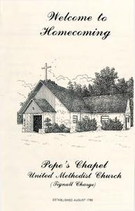 Pope's Chapel United Methodist Church 63rd Annual Homecoming, October 6, 2019