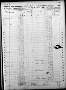 1860 Federal Slave Schedule - Gwinnett County, Georgia