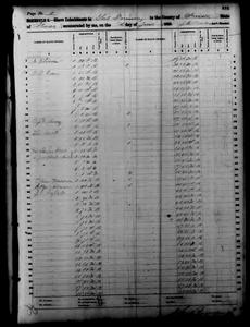 1860 Federal Slave Schedule - Nassau County, Florida
