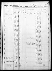 1860 Federal Slave Schedule - Taliaferro County, Georgia