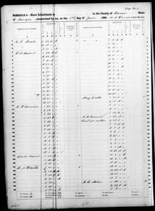 1860 Federal Slave Schedule - Thomas County, Georgia
