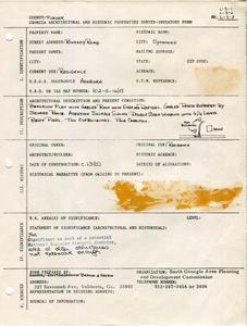 Georgia Architectural and Historic Properties Survey of Bussey Road [1], Sycamore, Turner County, Ga., 1981