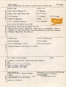 Georgia Architectural and Historic Properties Survey of Railroad St. [2], Sycamore, Turner County, Ga., 1981