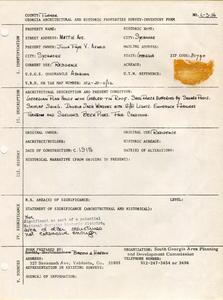 Georgia Architectural and Historic Properties Survey of Mattie Ave. [5], Sycamore, Turner County, Ga., 1981